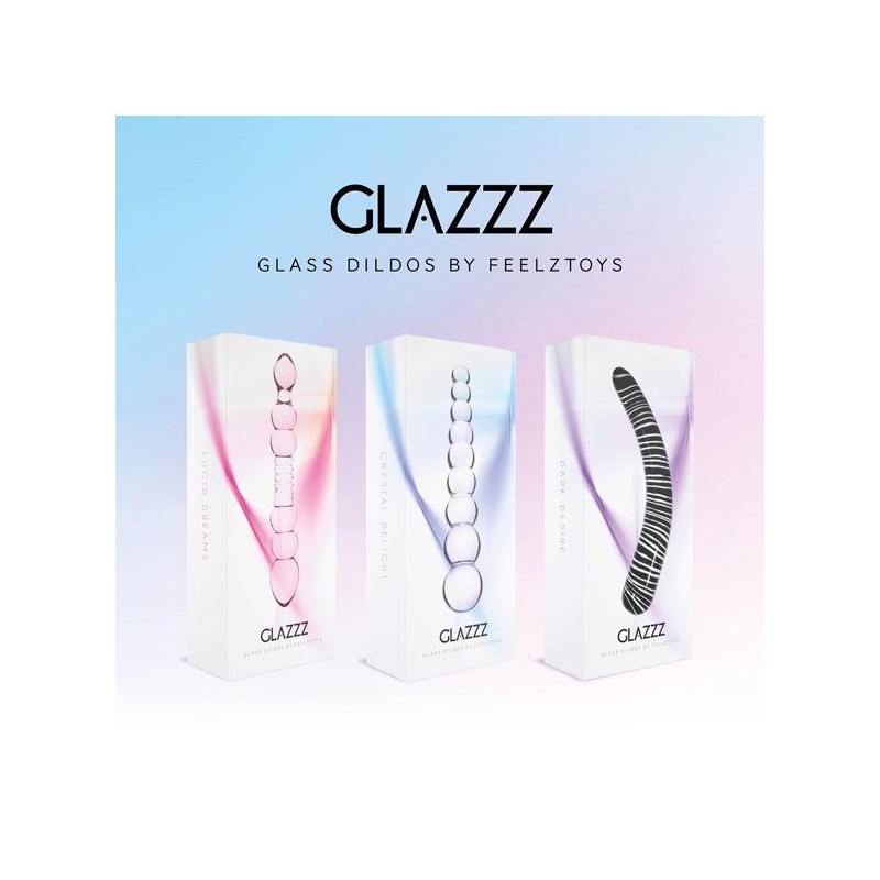 FeelzToys - Glazzz Glass Dildo Dark Desire